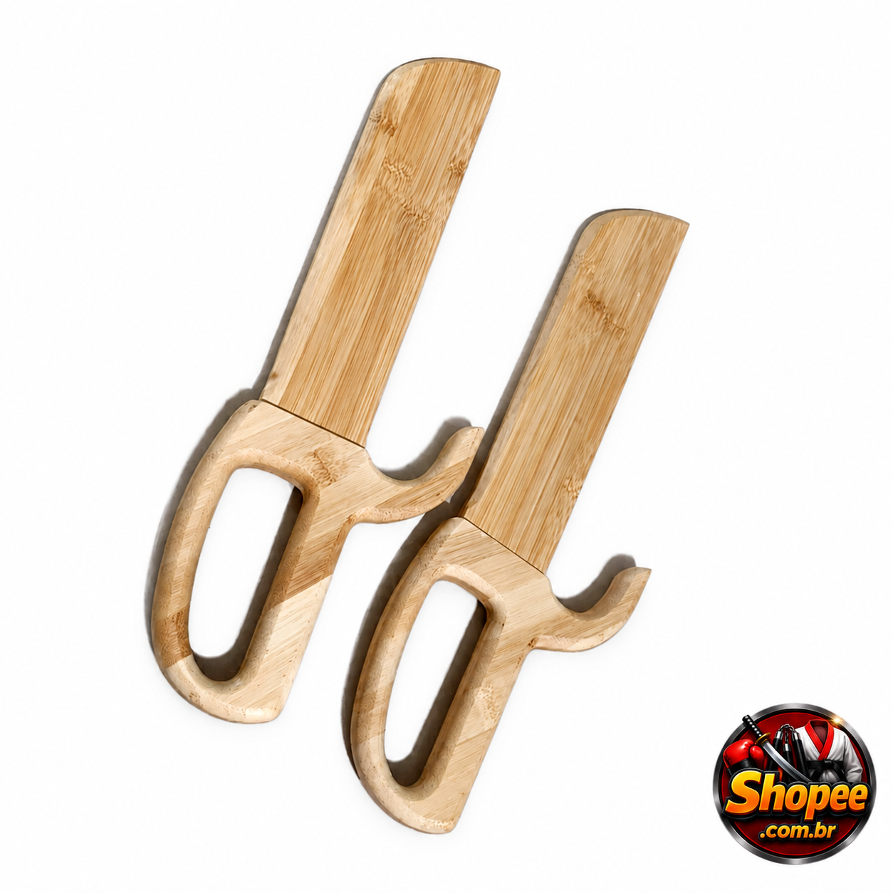Par de Espadas Borboleta Wing Chun em Madeira com Bolsa – Treinamento de Kung Fu, Artes Marciais e Cosplay - Imagem 7